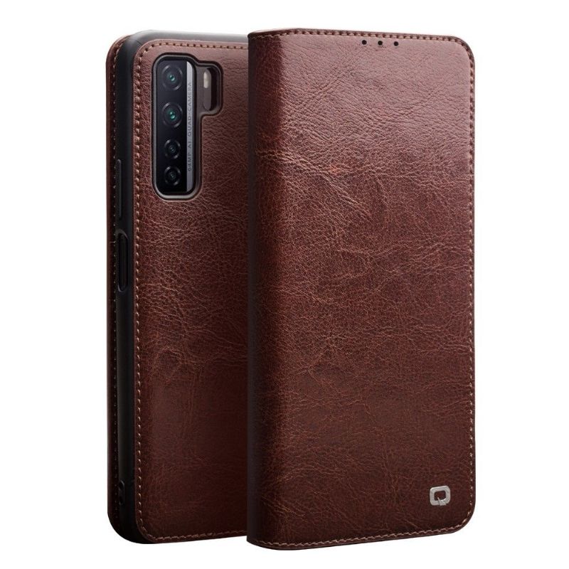Housse Huawei P40 Lite 5G en cuir véritable