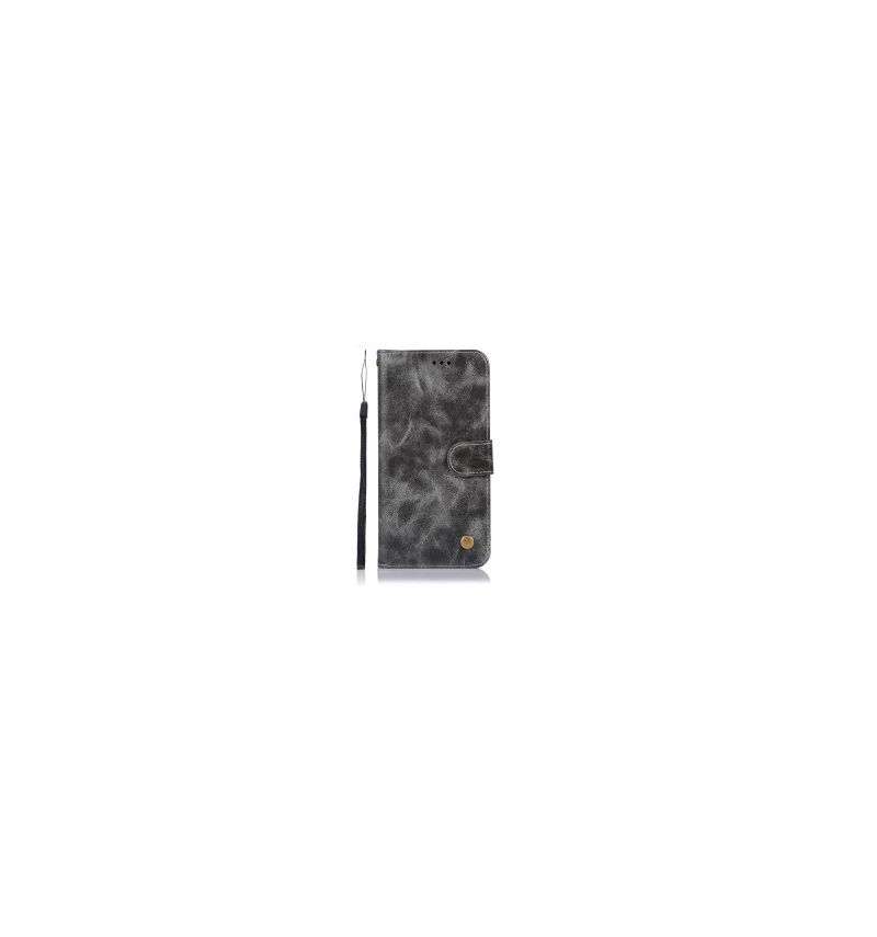Housse Motorola Moto G6 Plus Cuir Premium Vintage