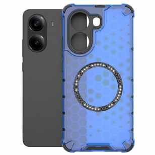 Coque Poco X7 Pro 5G Compatible MagSafe Nid d'Abeille