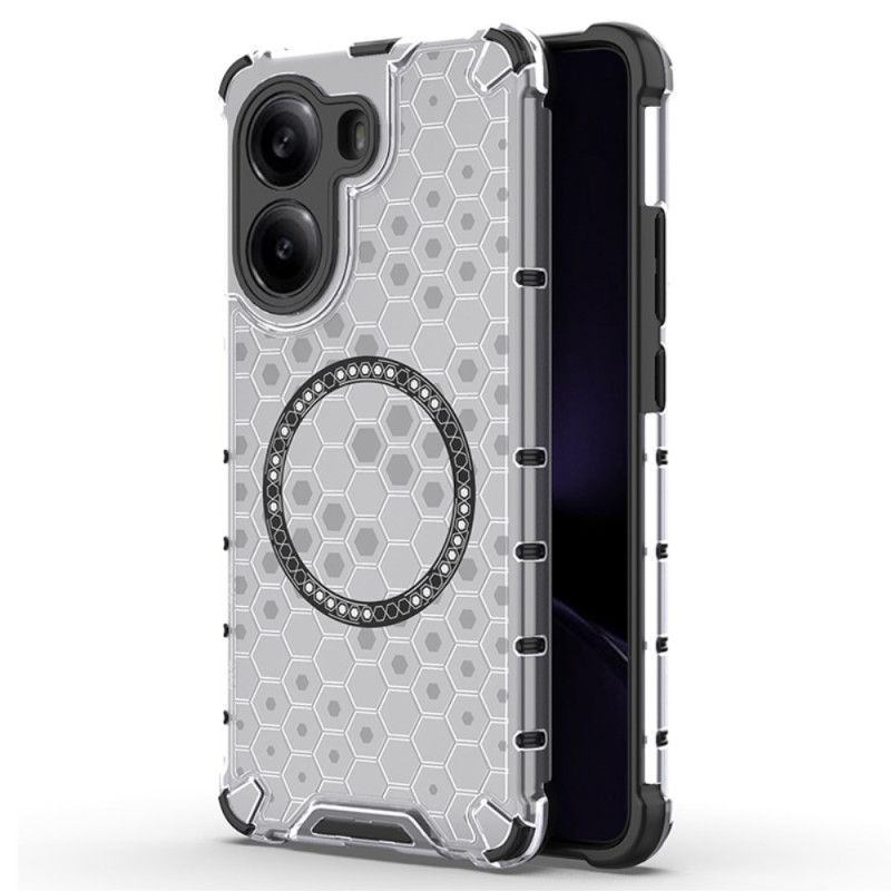 Coque Poco X7 Pro 5G Compatible MagSafe Nid d'Abeille