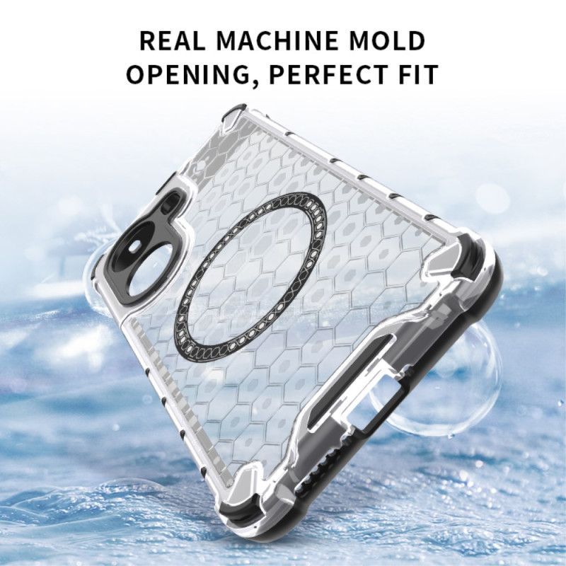 Coque Poco X7 Pro 5G Compatible MagSafe Nid d'Abeille