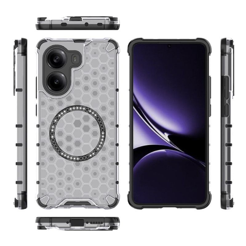 Coque Poco X7 Pro 5G Compatible MagSafe Nid d'Abeille