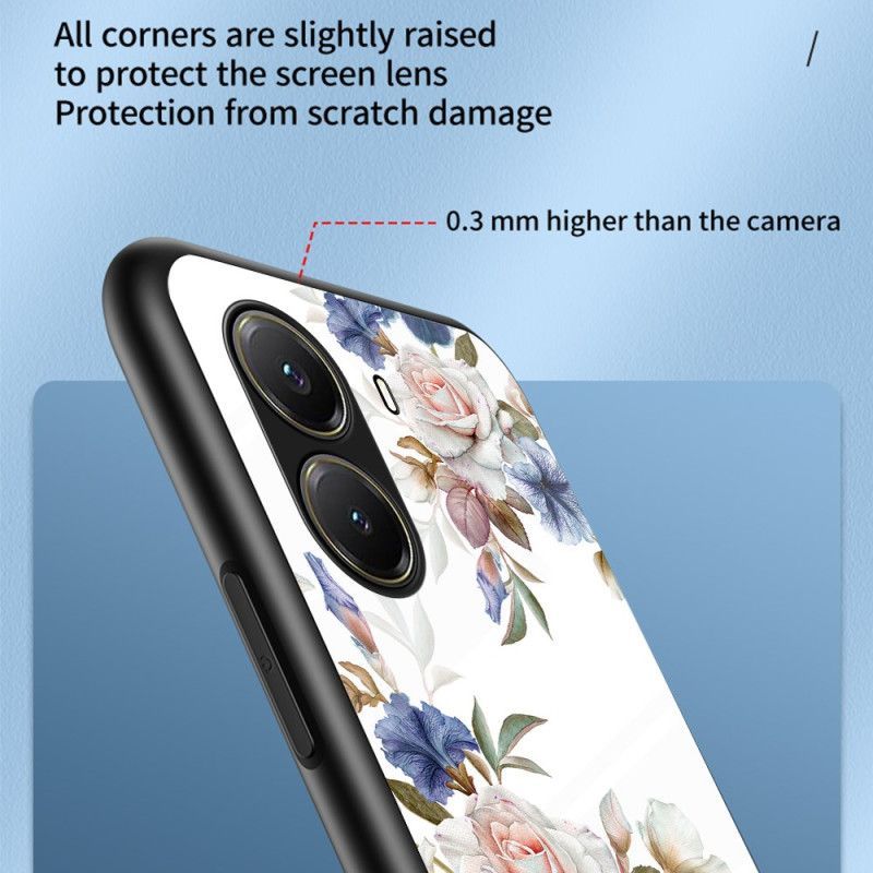Coque Poco X7 Pro 5G Verre Trempé Motif Floral
