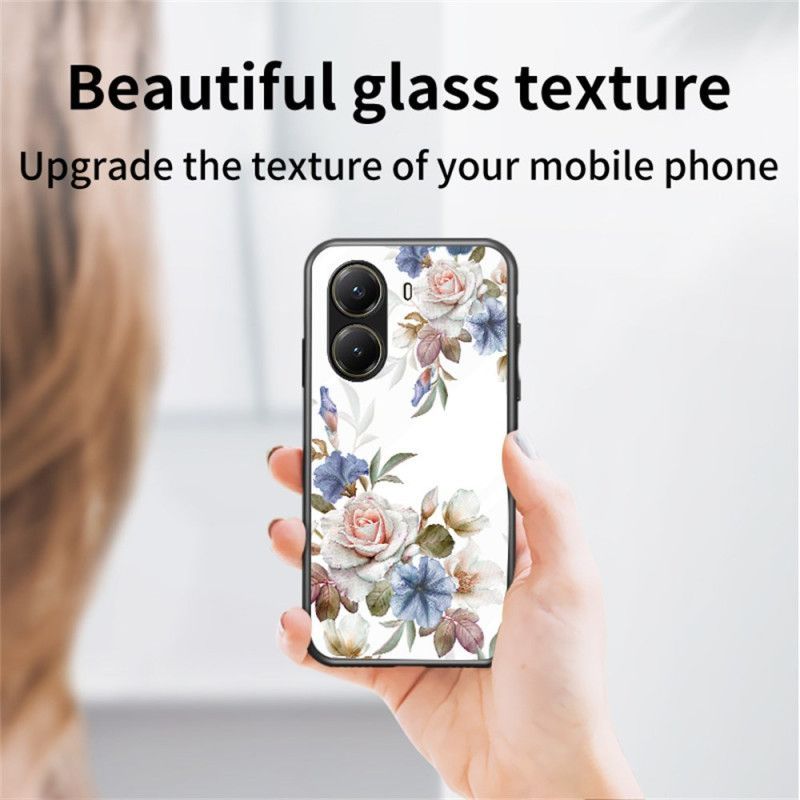 Coque Poco X7 Pro 5G Verre Trempé Motif Floral