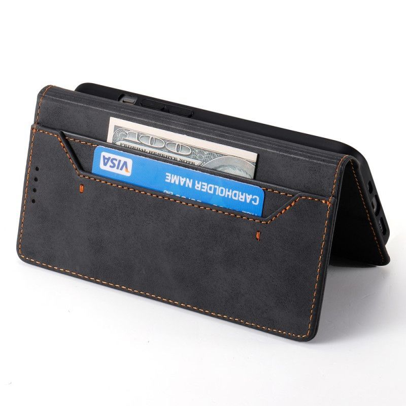 Flip Cover Poco X7 Pro 5G Effet Cuir Vintage