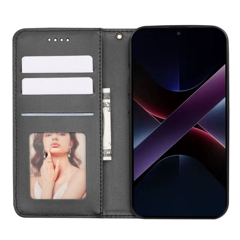 Flip Cover Poco X7 Pro 5G Motif à Carreaux