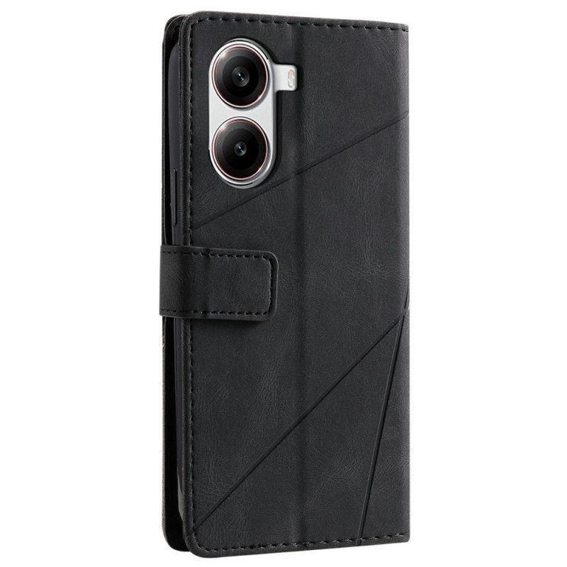 Housse Poco X7 Pro 5G Bicolore Lignes Géométriques