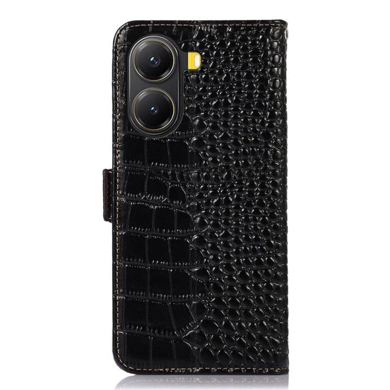 Housse Poco X7 Pro 5G Cuir Texture Crocodile