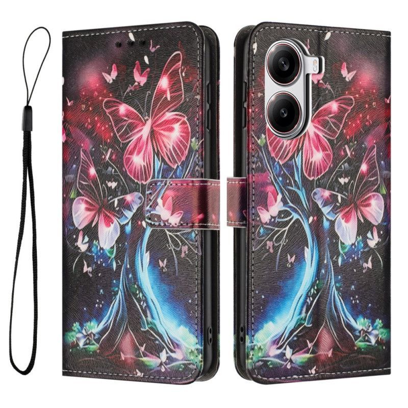 Housse Poco X7 Pro 5G Folie Papillons