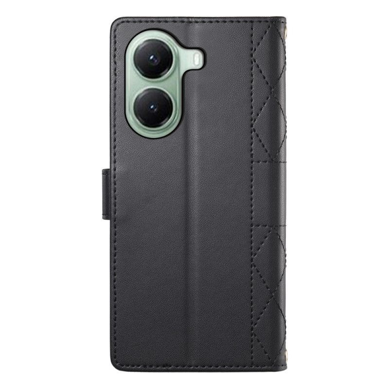 Housse Poco X7 Pro 5G Matelassée à Lanière et Bandoulière