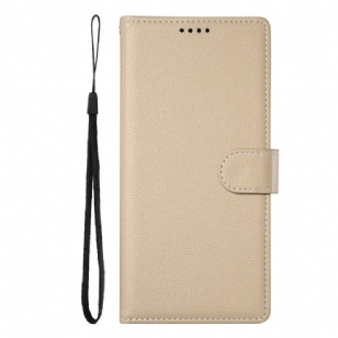 Housse Poco X7 Pro 5G Style Cuir Litchi