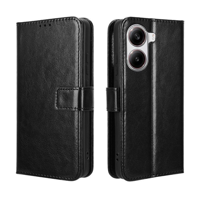 Housse Poco X7 Pro Simili Cuir Flahy