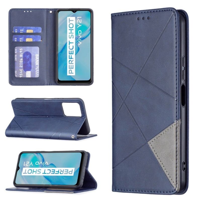 Housse Vivo Y21 / Y21s / Y33s Célinia Style Cuir Porte Cartes