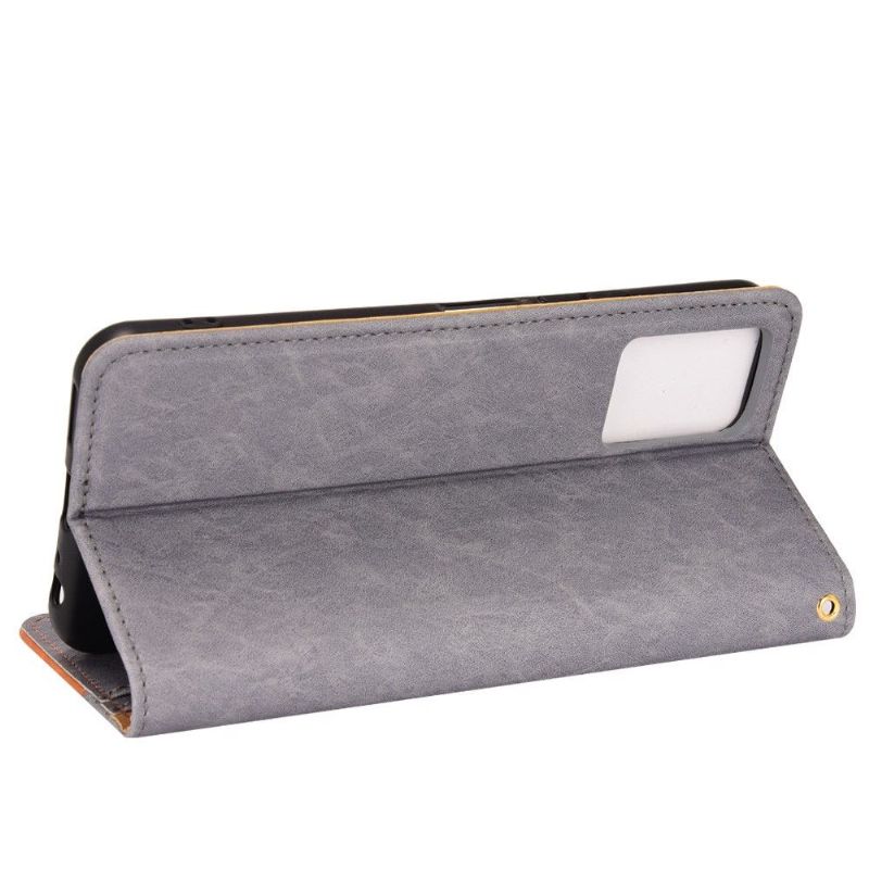 Housse Vivo Y21 / Y21s / Y33s flip cover simili cuir rétro