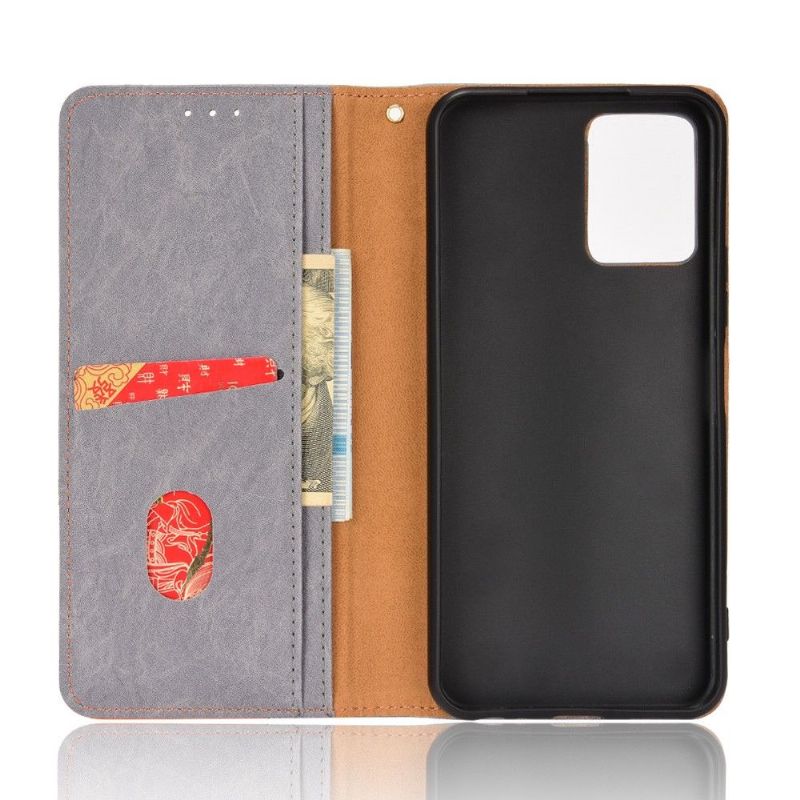 Housse Vivo Y21 / Y21s / Y33s flip cover simili cuir rétro