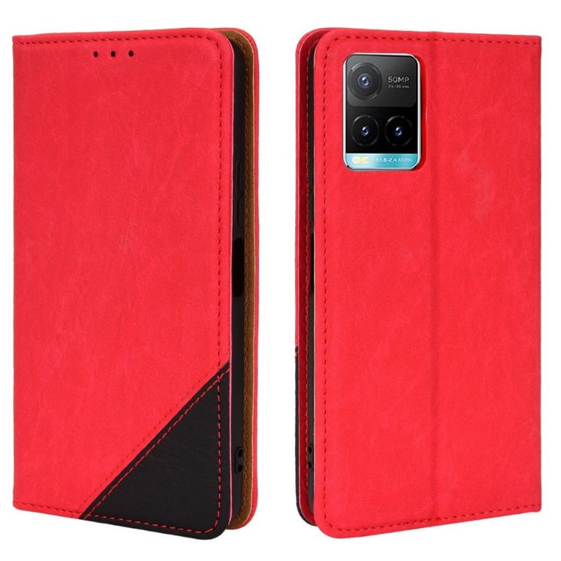 Housse Vivo Y21 / Y21s / Y33s flip cover simili cuir rétro