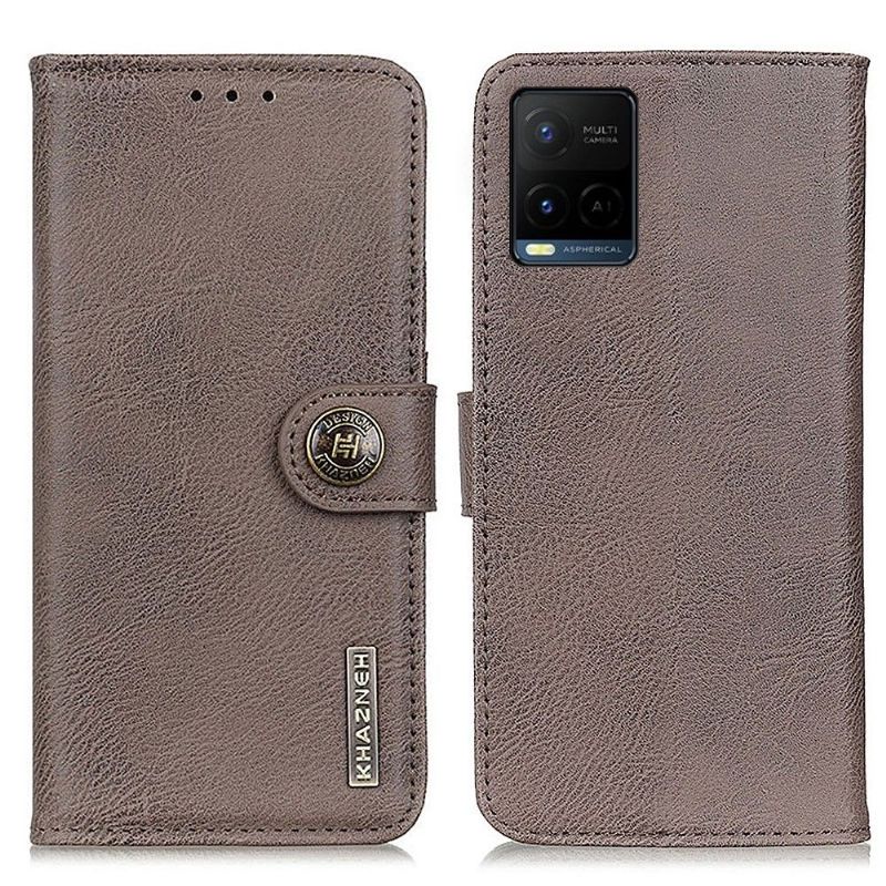 Housse Vivo Y33s / Y21 / Y21s KHAZNEH Effet Cuir Porte-Cartes