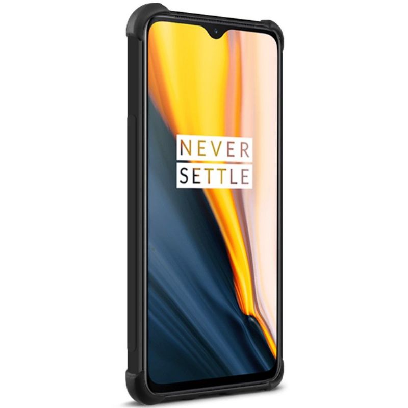 OnePlus 7 - Coque class protect - Noir métal