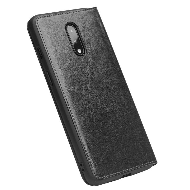 OnePlus 7 - Étui fait main en cuir véritable