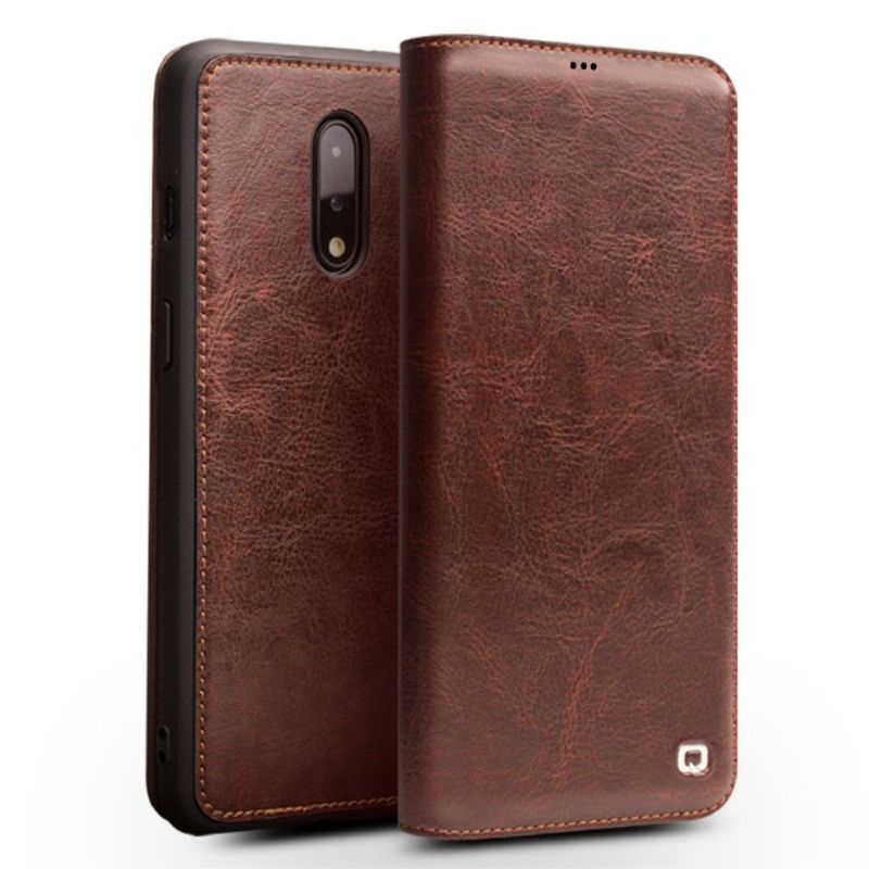 OnePlus 7 - Étui fait main en cuir véritable