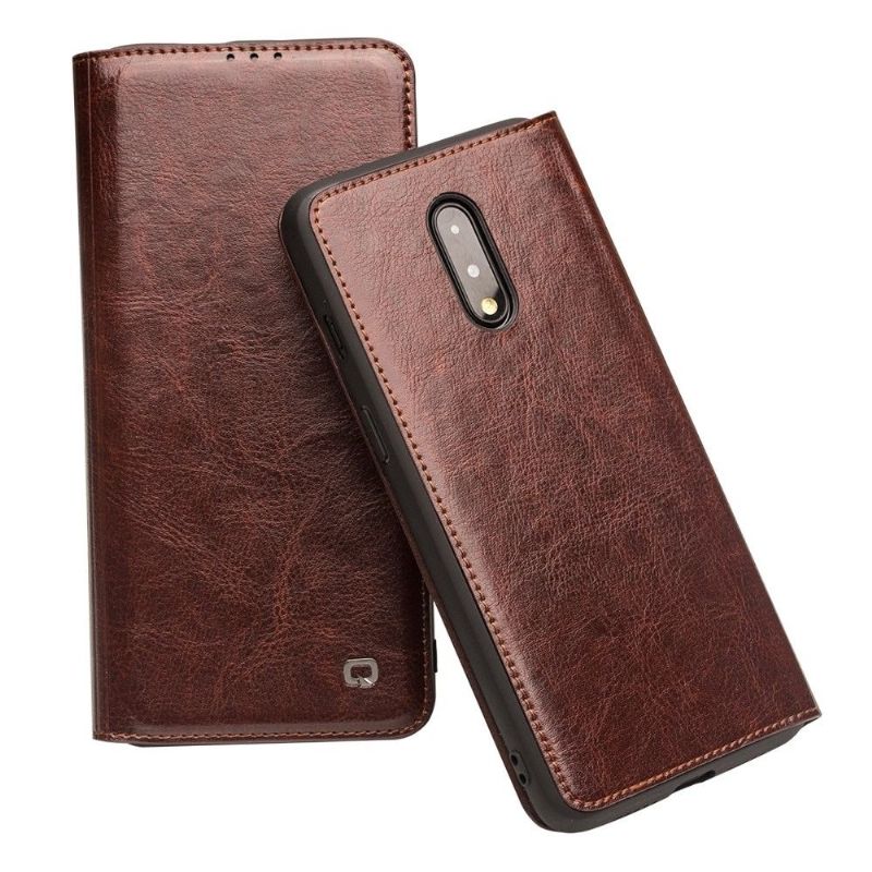 OnePlus 7 - Étui fait main en cuir véritable