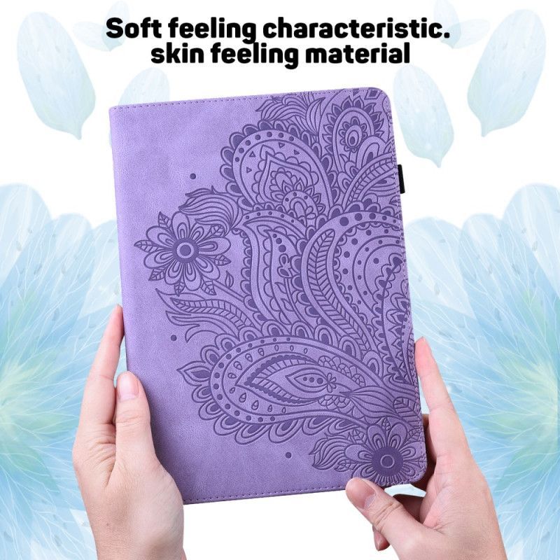 Étui Xiaomi Pad 6 Effet Cuir Floral