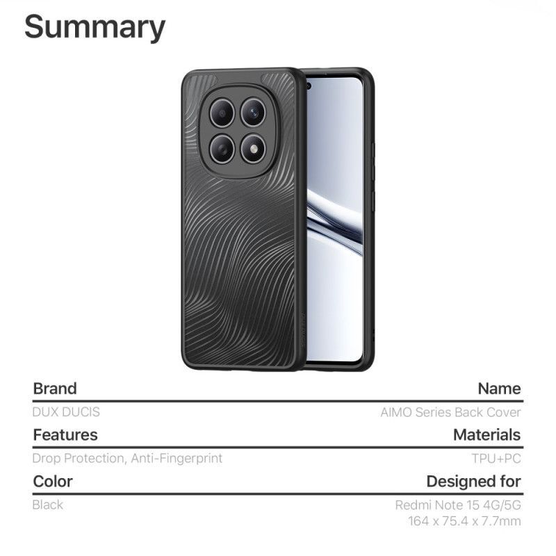 Coque Xiaomi Redmi Note 15 5G / 4G / Poco M8 5G Aimo Series DUX DUCIS
