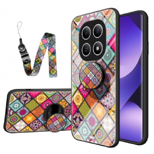 Coque Xiaomi Redmi Note 15 5G / Poco M8 5G Support et Lanière Patchwork