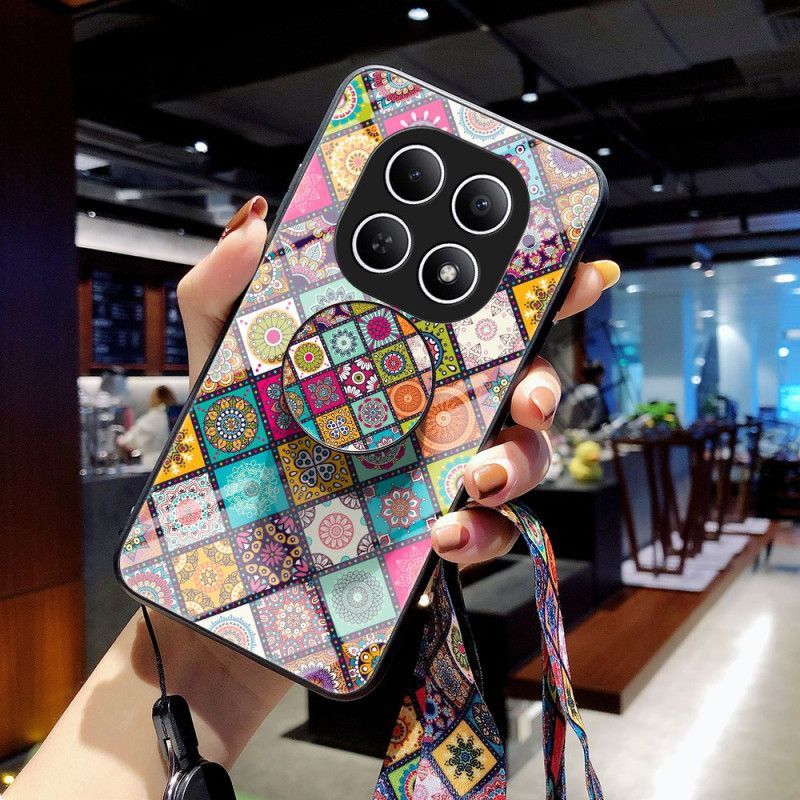 Coque Xiaomi Redmi Note 15 5G / Poco M8 5G Support et Lanière Patchwork