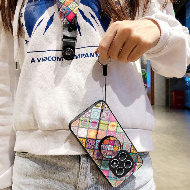 Coque Xiaomi Redmi Note 15 5G / Poco M8 5G Support et Lanière Patchwork