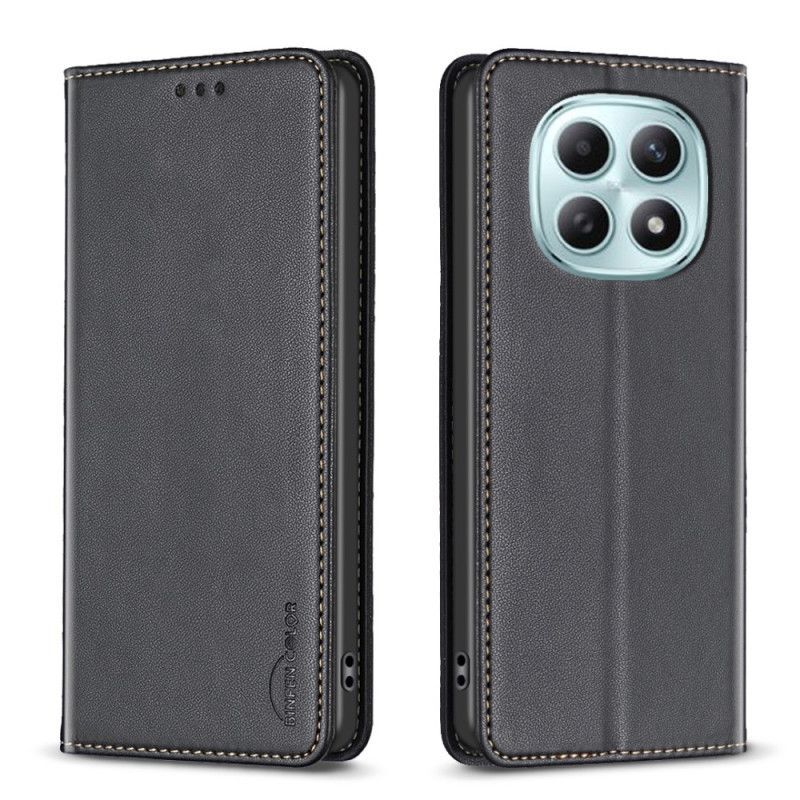 Flip Cover Xiaomi Redmi Note 15 5G / 4G / Poco M8 5G Effet Cuir BINFEN COLOR