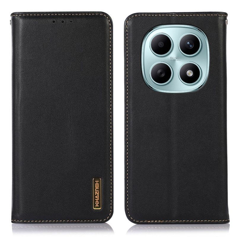 Flip Cover Xiaomi Redmi Note 15 5G / Poco M8 5G Cuir Véritable KHAZNEH