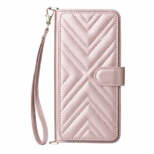 Housse Xiaomi Redmi Note 15 5G / 4G / Poco M8 5G Matelassée avec Bandoulière et Lanière