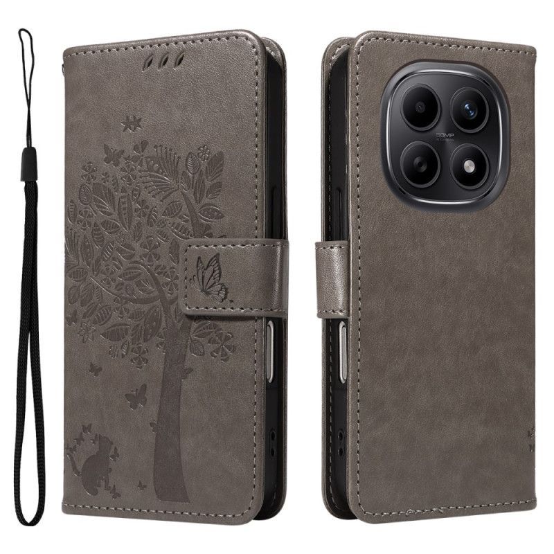 Housse Xiaomi Redmi Note 15 5G / 4G / Poco M8 5G Motif Chat et Arbre