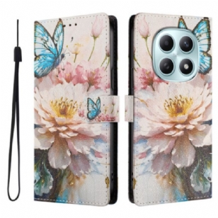 Housse Xiaomi Redmi Note 15 5G / 4G / Poco M8 5G Papillon et Fleurs
