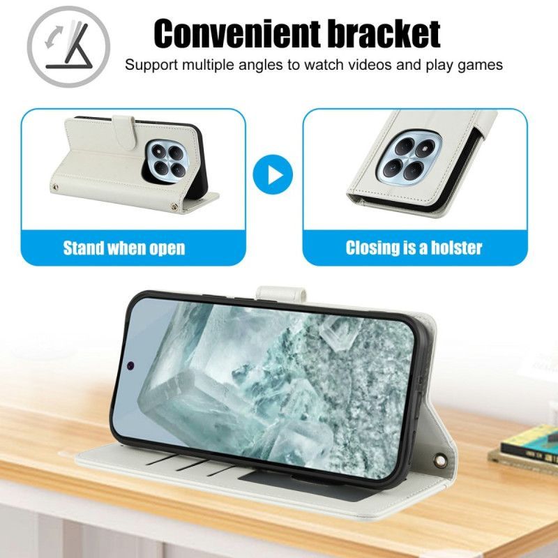 Housse Xiaomi Redmi Note 15 5G / 4G / Poco M8 5G Support et Dragonne