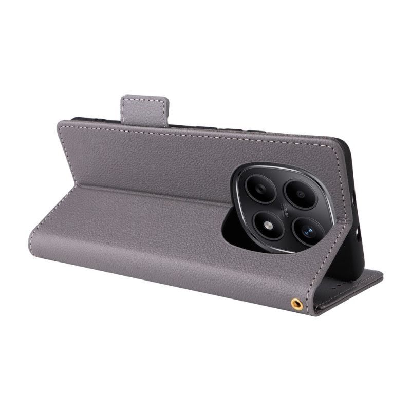 Housse Xiaomi Redmi Note 15 5G / 4G / Poco M8 5G Texture Litchi à Lanière