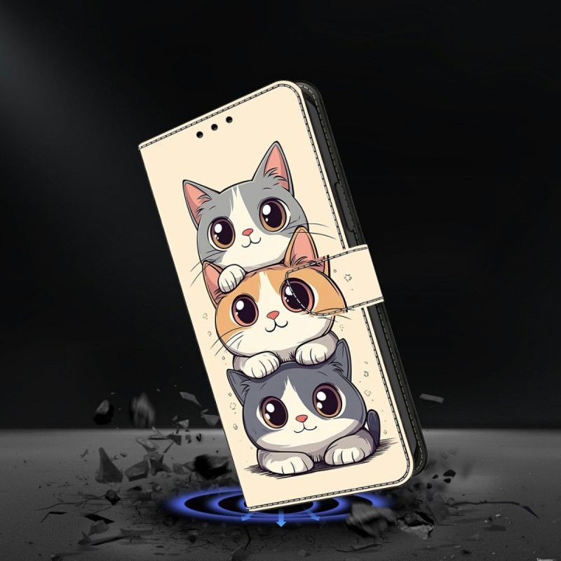 Housse Xiaomi Redmi Note 15 5G Chats Empilés