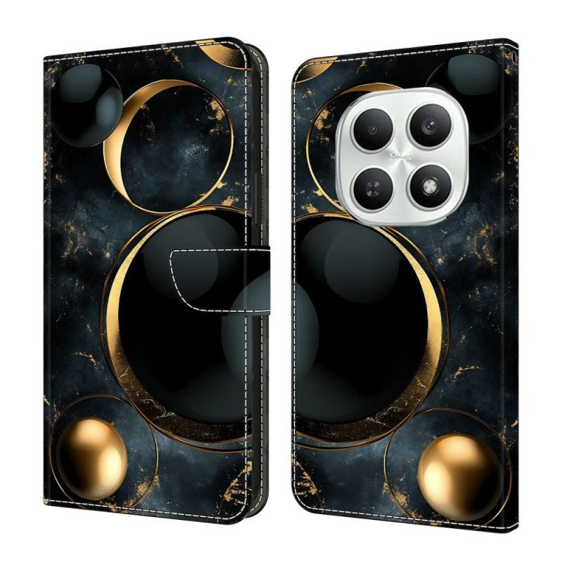 Housse Xiaomi Redmi Note 15 5G / Poco M8 5G Anneaux Dorés