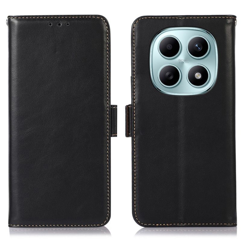 Housse Xiaomi Redmi Note 15 5G / Poco M8 5G Blocage RFID Vrai Cuir