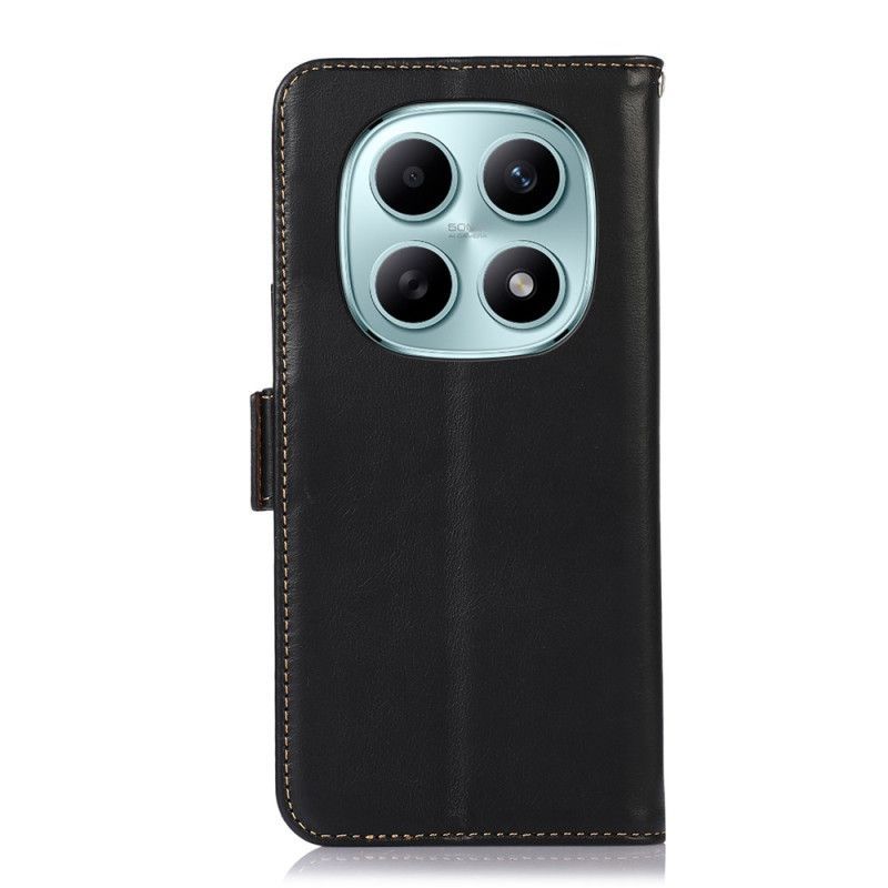 Housse Xiaomi Redmi Note 15 5G / Poco M8 5G Blocage RFID Vrai Cuir