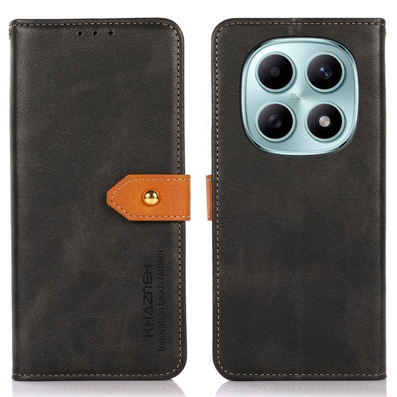 Housse Xiaomi Redmi Note 15 5G / Poco M8 5G Fermoir Doré KHAZNEH