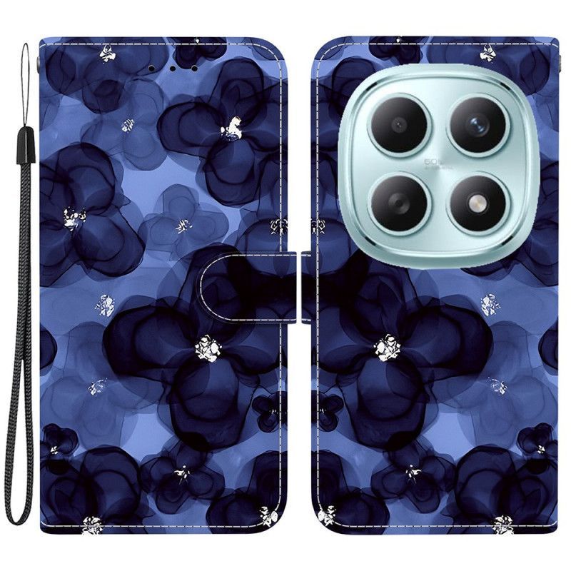 Housse Xiaomi Redmi Note 15 5G / Poco M8 5G Fleurs Bleues