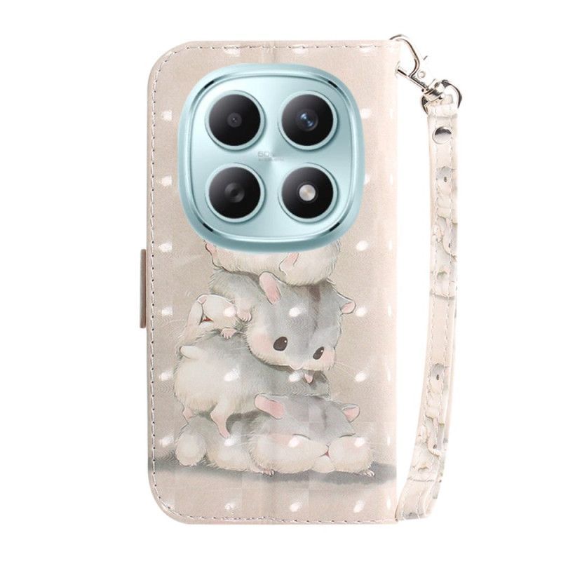 Housse Xiaomi Redmi Note 15 5G / Poco M8 5G Hamsters à Lanière