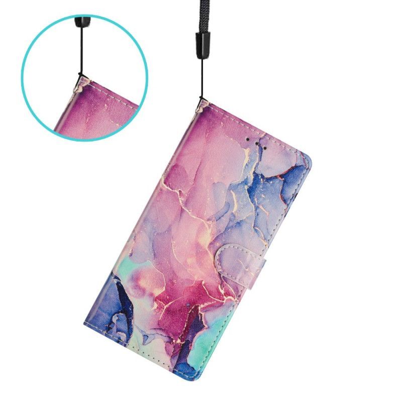 Housse Xiaomi Redmi Note 15 5G / Poco M8 5G Marbre Rose et Vert