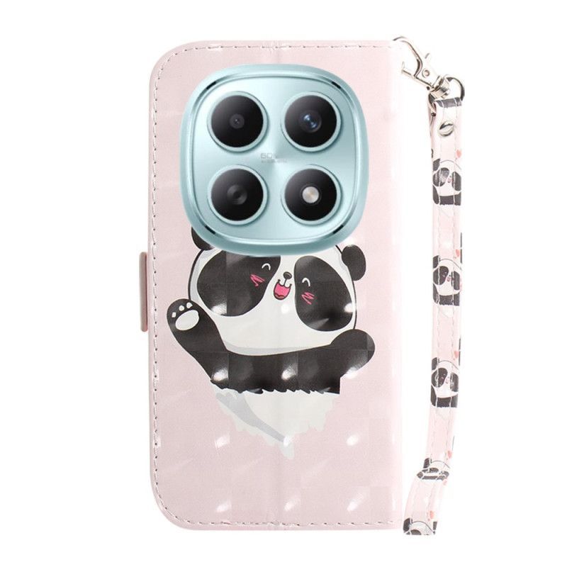 Housse Xiaomi Redmi Note 15 5G / Poco M8 5G Panda Love à Lanière