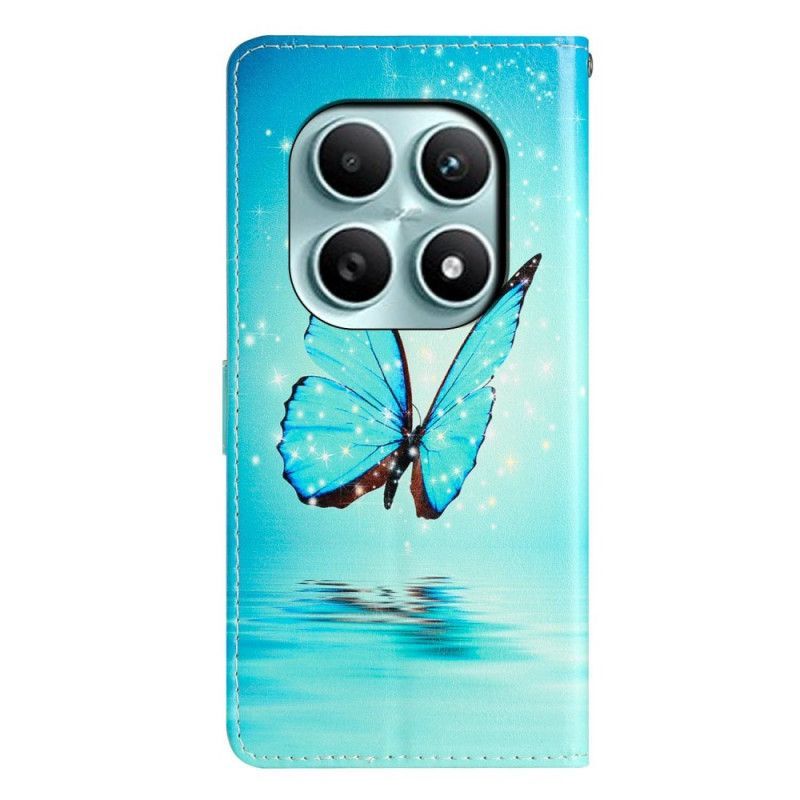 Housse Xiaomi Redmi Note 15 5G / Poco M8 5G Papillon Bleu