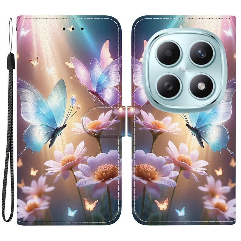 Housse Xiaomi Redmi Note 15 5G / Poco M8 5G Papillon Floral
