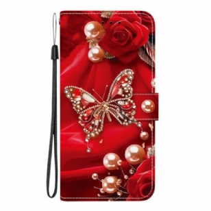 Housse Xiaomi Redmi Note 15 5G / Poco M8 5G Papillon Rose Nacré