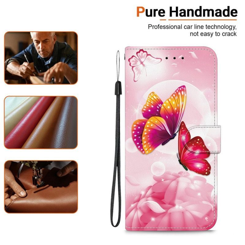 Housse Xiaomi Redmi Note 15 5G / Poco M8 5G Papillons Roses